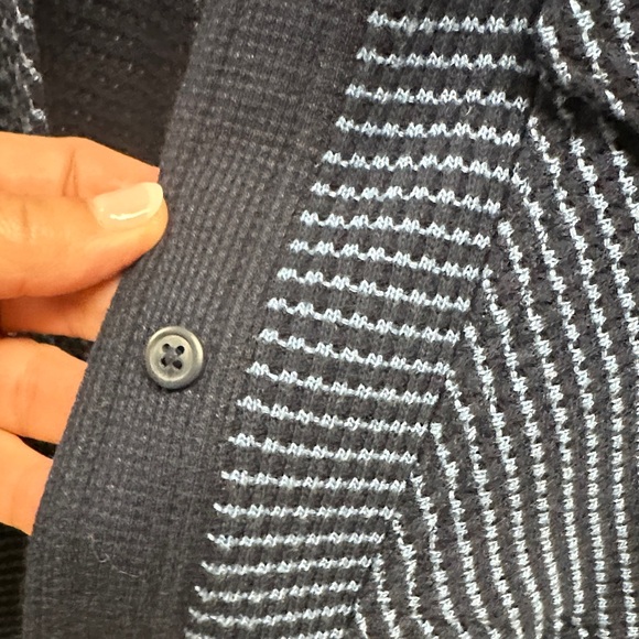 Aerie Navy and White Checkered Shacket - Picture 3 of 9